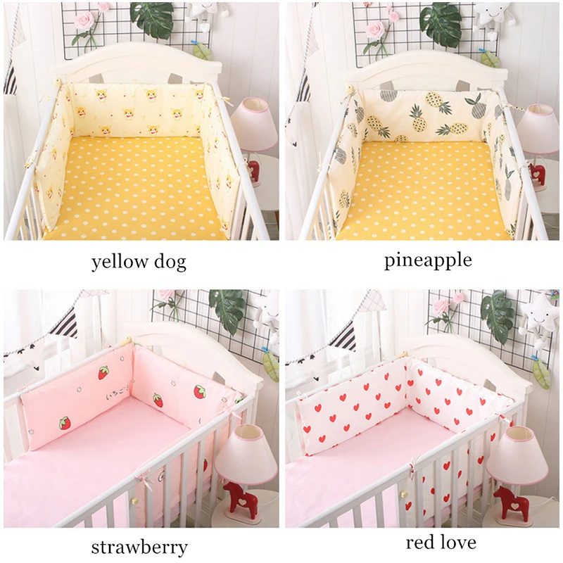 100% COTTON/ BUMPER FOR COT PADDED /size 180x30cm /Nursery Bumper 