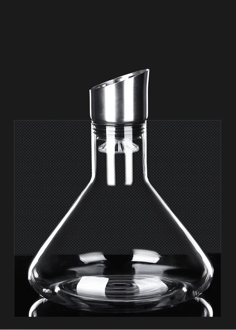 Creative personality waterfall fast red wine filter home restaurant hotel lead-free crystal glass transparent wine separator