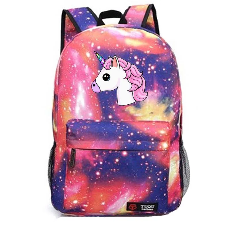 style3 pink Милый Единорог Dab школьная сумка светящийся в темноте рюкзак студенческий школьный рюкзак ноутбук рюкзак повседневный рюкзак - Цвет: style3 pink