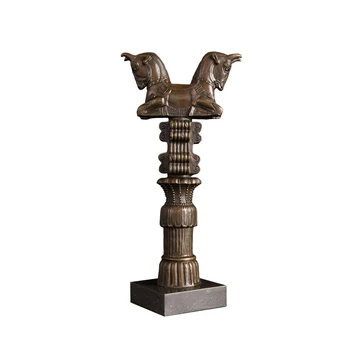 

[MGT] home decor indoor horse head bronze casting statue sculpture for table top