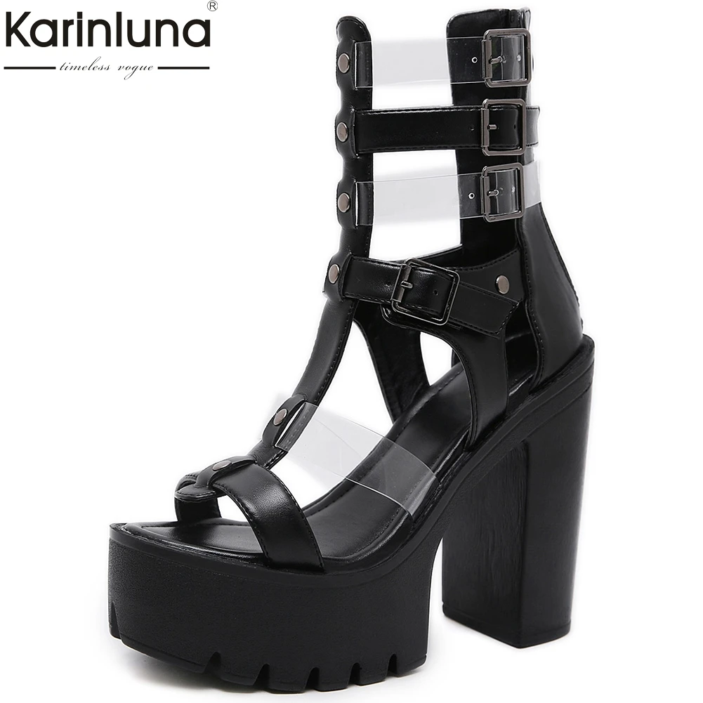 

Women's Fashion Dropship Summer Boots Woman Shoes Chunky High Heels Platform leisure party Shoes Woman Boots Female