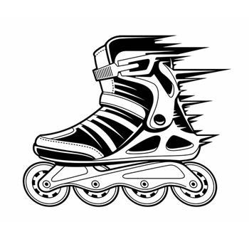 

Roller Skating Wall Sticker Decal Posters Vinyl Wall Decals Pegatina Decor Mural Skating Car Inline Roller Skating Decal Sticker