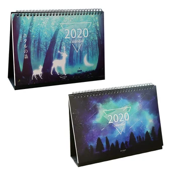 

2020 Desktop Calendar Double Sided Standing Calendar With Stickers Use From October 2019 To December 2020 For Scheduling