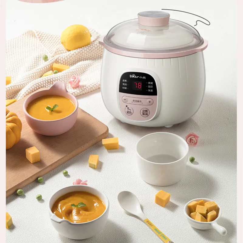 JRM0533 Bear Baby Health Food Pot Childrens Multifunctional Electric Pot Plug-in Electric Cooking Integrated Small Steamer