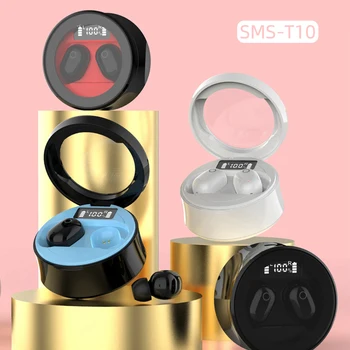 

SMS-T10 Wireless Headphones TWS Bluetooth Earphones with Microphones Sports Waterproof Headsets Touch Control Wireless Earbuds