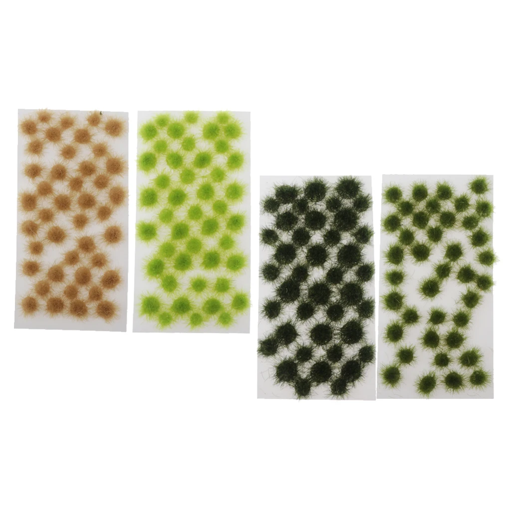 160x Self Adhesive Static Grass Tufts Wasteland Tuft Terrain Model Kit Dioramas