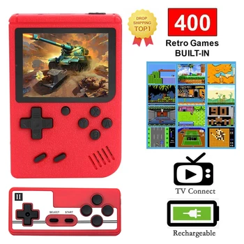 

2020 New Portable Handheld Game Players Retro Game Console Built-In 400 Games Support 2 Player 8-Bit 3.0 Inch for Child Gift