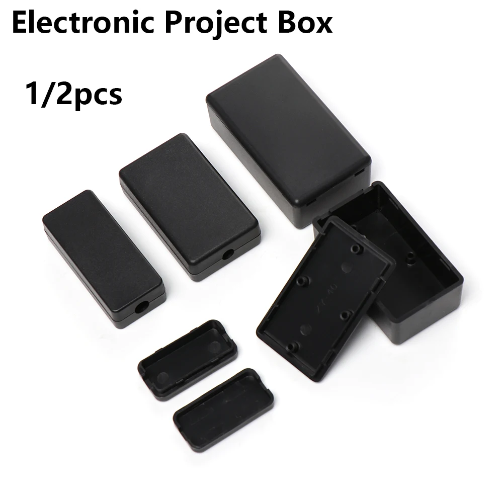 Electronic Enclosure Case ABS Plastic Electronic Project Box Instrument Case Waterproof Cover Project Black Enclosure Boxes Practical Measurement Tools electrical box