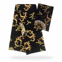 Модальные эластичные атласная шёлковая ткань Африканская мягкая восковая ткань с принтом 2 ярда шифон 4 ярда audel modell имитация Анкары ткань 101005