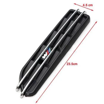 

Car Air Flow Side Fender Vents Mesh Grille For BMW E60 M5 E61 E39 E90 M3 E46 23.5*4.5*1.5cm Car Air Flow Fenders