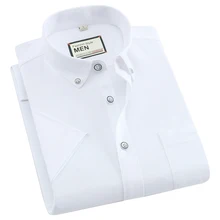 Мужская клетчатая Стандартная рубашка с коротким рукавом Тонкая мягкая полосатая/клетчатая рубашка с воротником на пуговицах оксфордская хлопковая рубашка