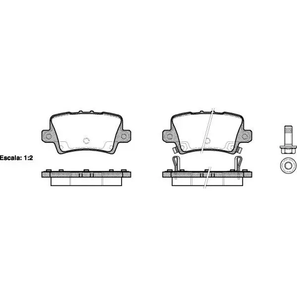 Колодки дисковые з.\ Honda Civic VII 1.3i/1.4/1.8i/2.2CDTi 06 RE