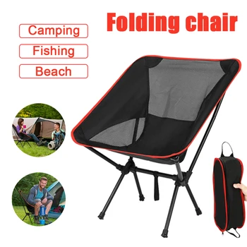 

Travel Ultralight Folding Chair Superhard High Load Outdoor Camping Chair Portable Beach Hiking Picnic Seat Fishing Tools Chair