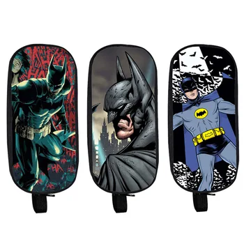 

Super Hero Batman Pencil Case Holder Double Layer Kids Gift Bag Children Case Boys Girls School Cases Purse Wallet Gift