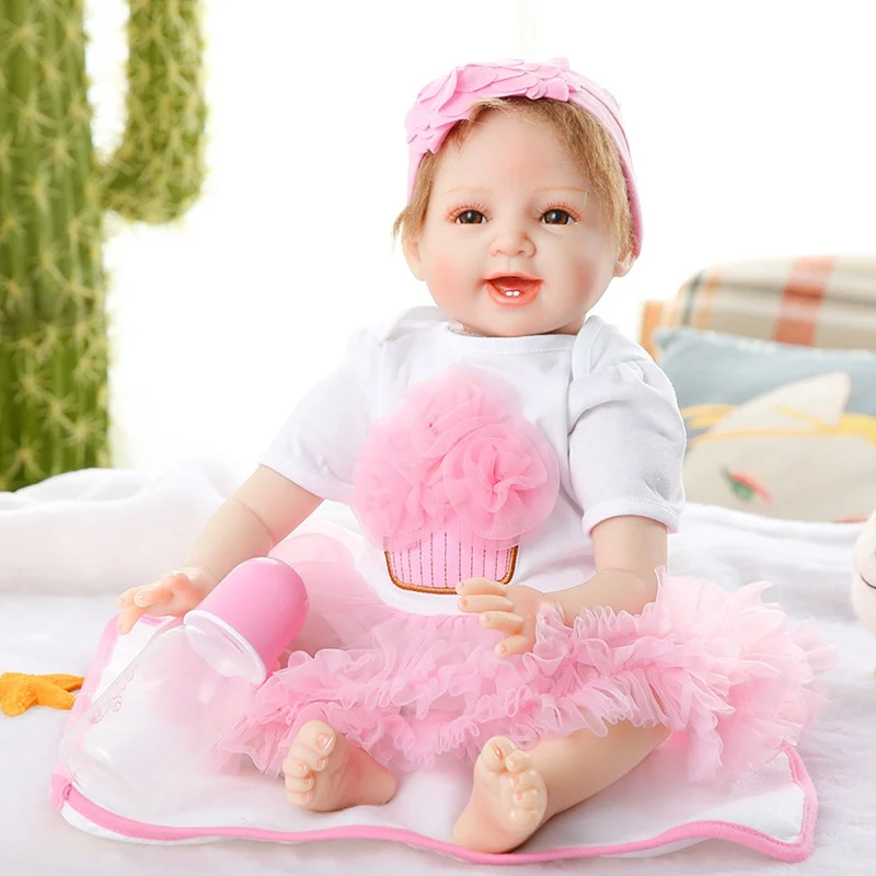 

JULY'S SONG 53CM Reborn Baby Dolls Adorable Lifelike Baby Reborn Dolls For Girls Cloth Body Soft Birthday Gift For Children