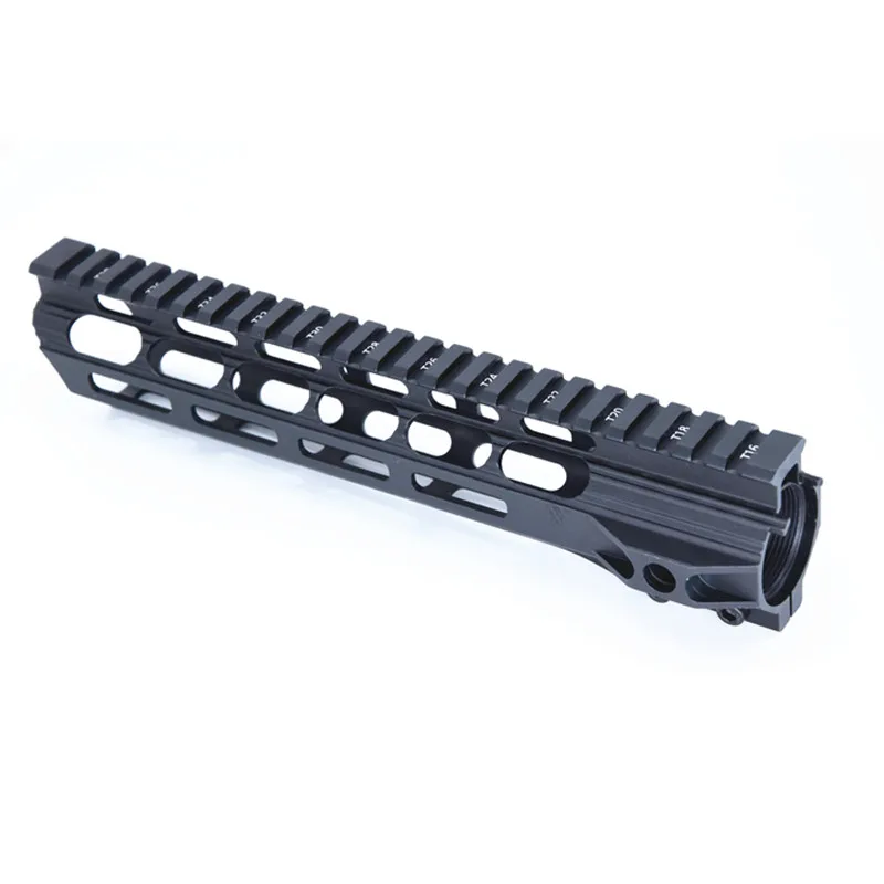 Mlok handguard Free Float Super Slim ar 15 M Lok Handguard Quad Rail W/ Nut Fit .223 для AR15 M4 M16 mlok (больше