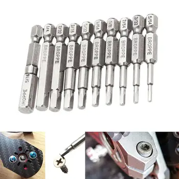 

10Pcs 50mm 1/4" Hex Wrench Head Bit Drill Quick Release Impact Driver