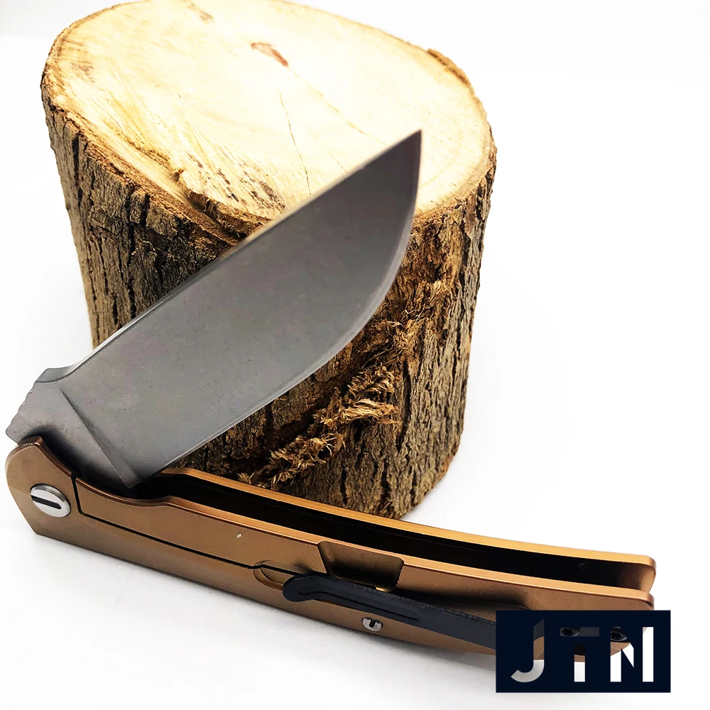 Складной нож JTN Bear с подшипником D2 лезвие стальная ручка для выживания на