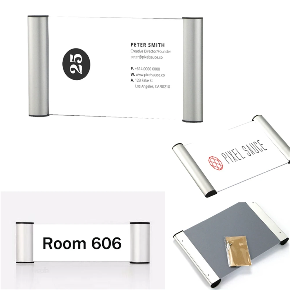 Aluminium Alloy Indoor Wall Mount Sign Holder Display Info Poster Paste Type Door Bulletin Board Toilet Signage | Канцтовары для