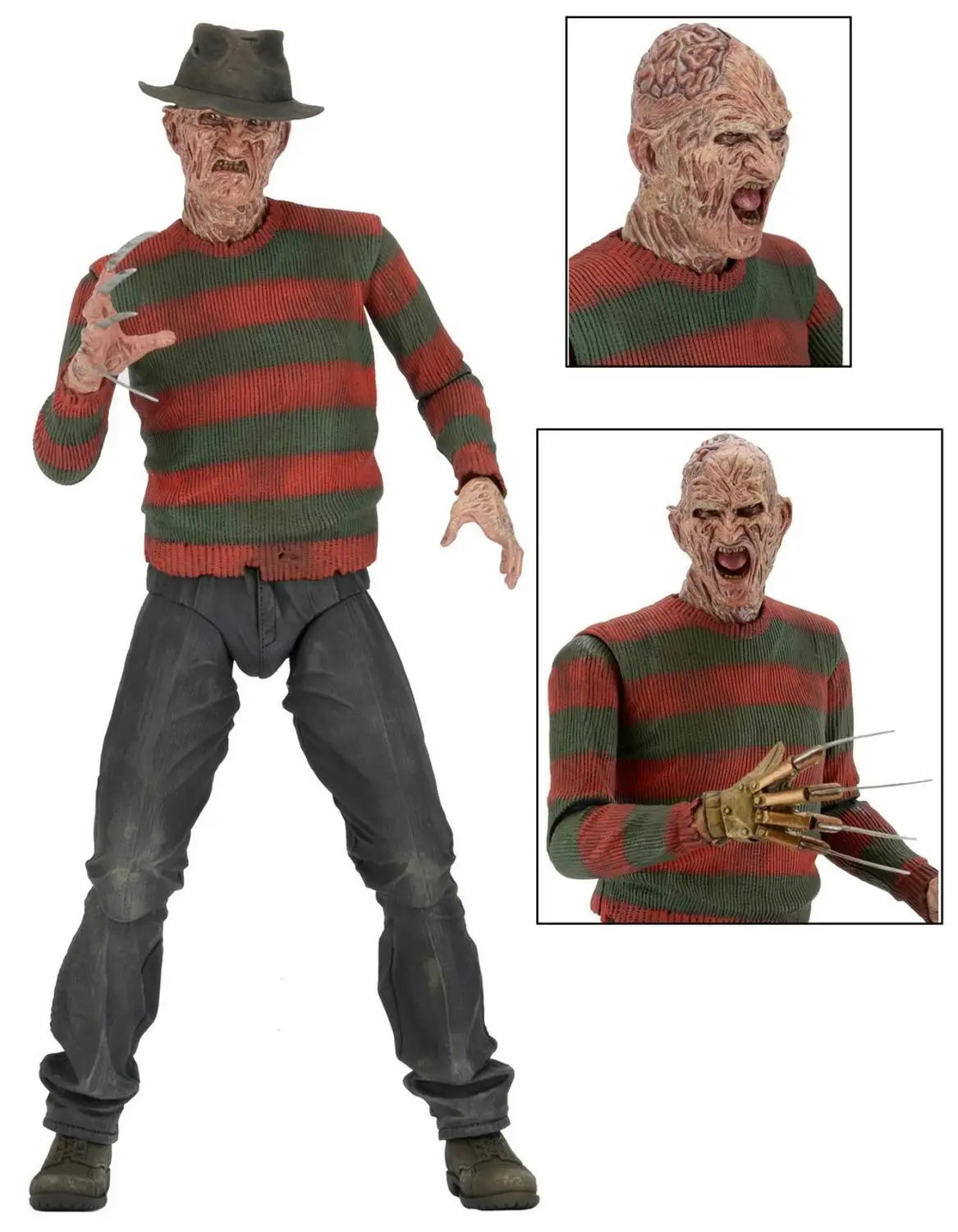 Фигурка NECA 18 см Кошмар на улице Вязов Freddy Krueger Freddy's ПВХ фигурка игрушка кукла
