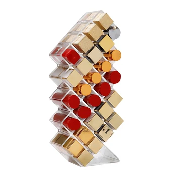 

Cosmetic Holder Makeup Organiser Storage Box 28 Grids Acrylic Lipstick Display Box Case Make Up Holder 1pcs New