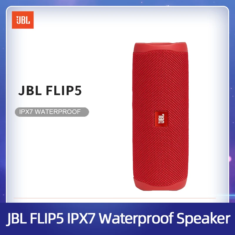 Bluetooth Колонка JBL Flip 5 портативная водонепроницаемая IPX7 USB зарядка|Портативные