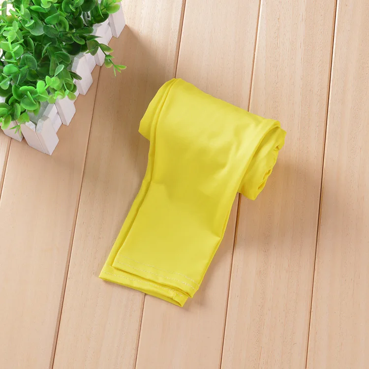 Yellow Осенние леггинсы для девочек, детские штаны ярких цветов, детские штаны, штаны для девочек - Цвет: Yellow