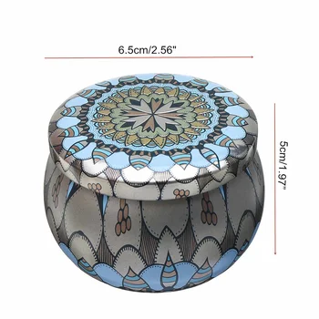 

New Retro Wedding Gift Box Round Ethnic Style Candy Cake Chocolate Candle Gift Box Birthday Party Baby Christmas Iron Box Gift