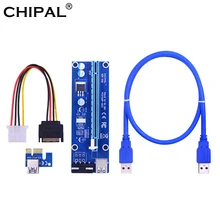 Usb-3.0 Adapter Riser-Card Pcie pci-E Mining-Bitcion-Miner Pci Express Sata-To-4pin-Power
