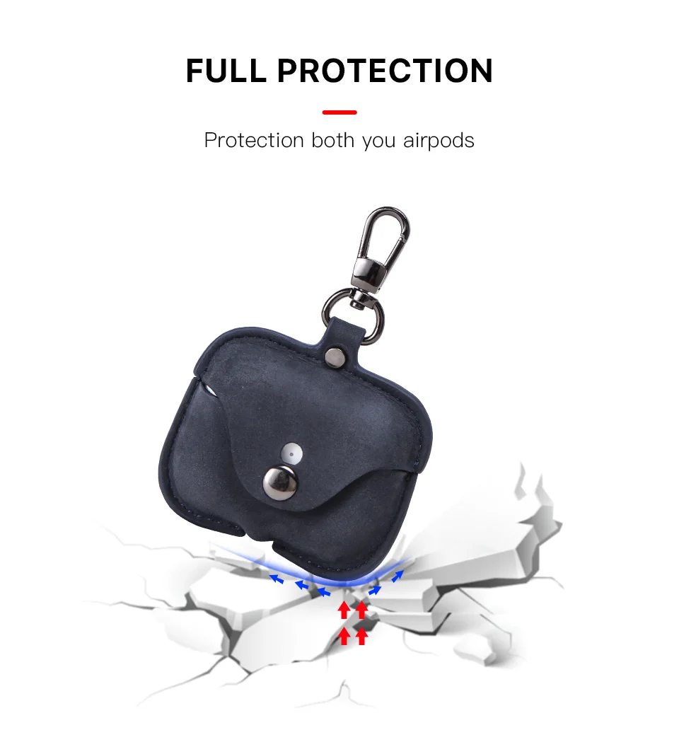 Чехол из натуральной кожи для AirPods Pro coque Bluetooth наушники защитная крышка зарядка boite для Air pods 3 Pro чехол s брелок