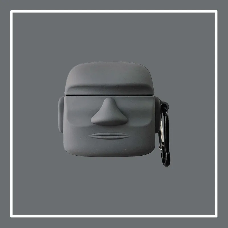 Милый 3D чехол с изображением статуи пасхального острова для Airpods pro, чехол, мягкий силиконовый чехол для наушников для Apple AirPods 3 pro
