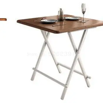

Foldable Table Simple Table Rental Household Simple Small Household Rental Square Table Round Table Dining Table