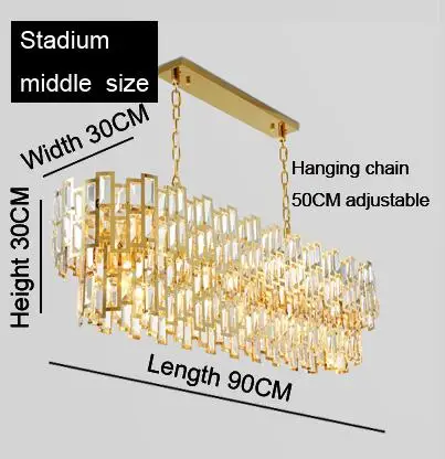 stadium middle size Выбор дизайнера Современная Люстра светильник Светодиодный стеклянный кристалл подвесной светильник ледяной ледник Золотой подвесной светильник - Цвет абажура: stadium middle size