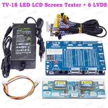 T-V18 ЖК-дисплей/светодиодный тестовый инструмент Панель Тест er+ 6 LVDS ДЛЯ ТВ ноутбука ремонт компьютера Поддержка 7-84 дюймов светодиодный ЖК-экран