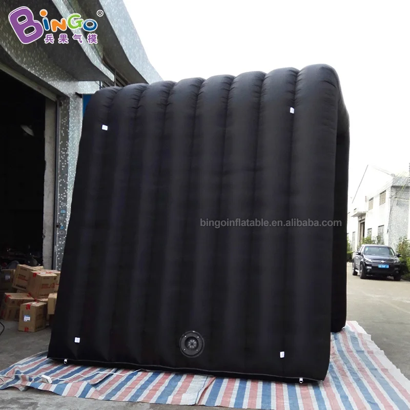 Customized 3X3.5X3.5 Meters Inflatable Black Tunnel Tent Hot Sale Inflatable Diy Tent for Events Toy 3