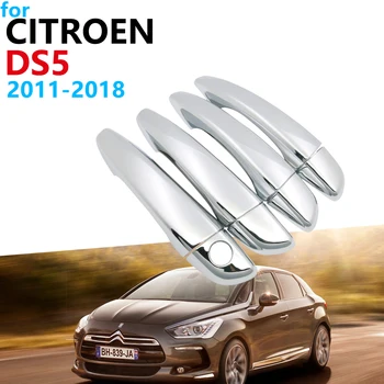 

Luxurious Chrome Exterior Handle Cover Trim Set for Citroen DS5 2011~2018 Accessories Car Stickers 2017 2016 2015 2014 2013 2012