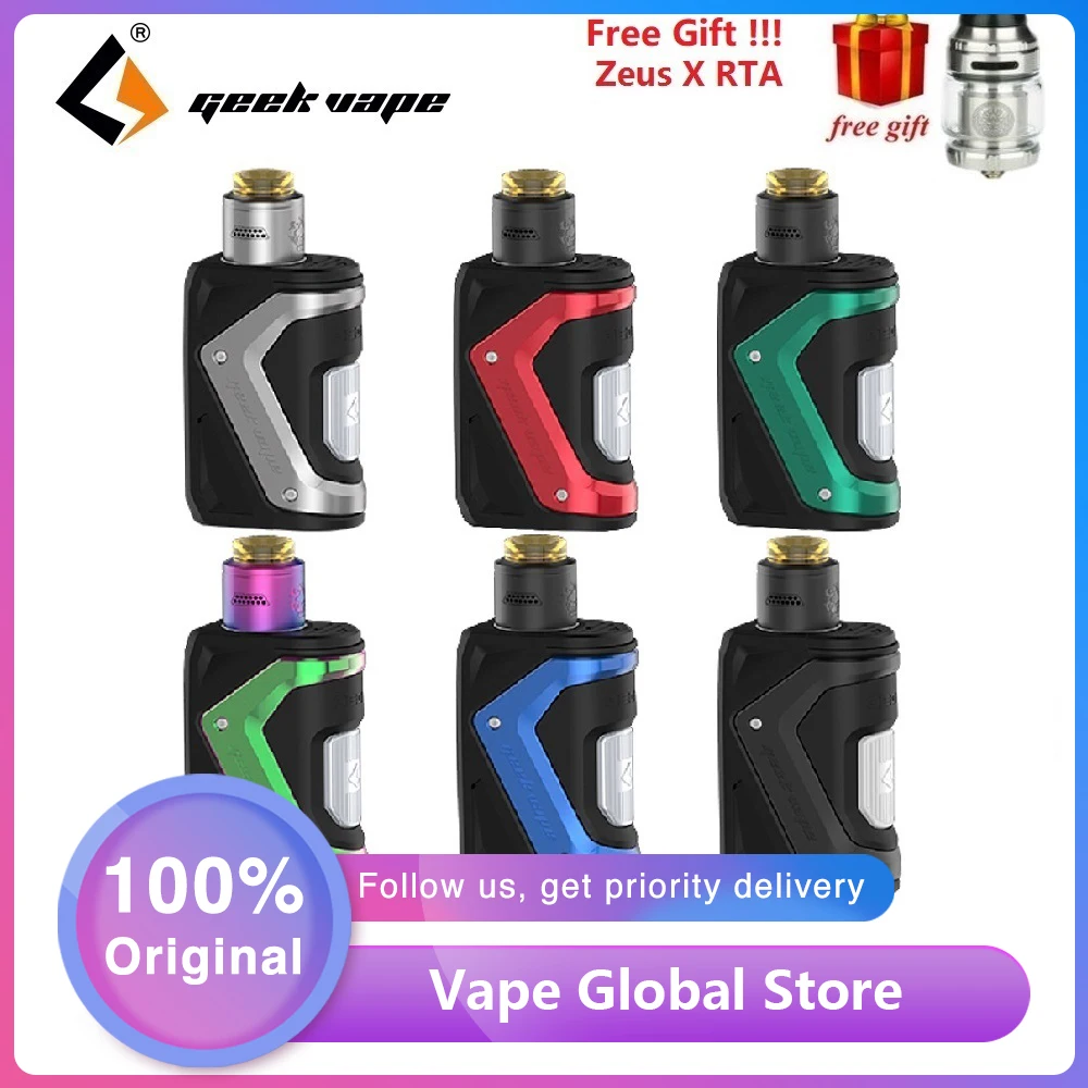 Buy  Free Zeus X RTA  100W GeekVape Aegis Squonker TC Kit with Tengu RDA & AS 100 chipset E-cig Vape Kit