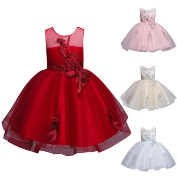

kids dresses for girls Floral Kids Girls Princess Bridesmaid Pageant Gown Birthday Party Wedding Dress sukienki dla dziewczynek