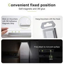 60 Светодиодный светильник для шкафа датчик движения Беспроводной магнитный светильник для гардероба прихожей лестницы XOA88