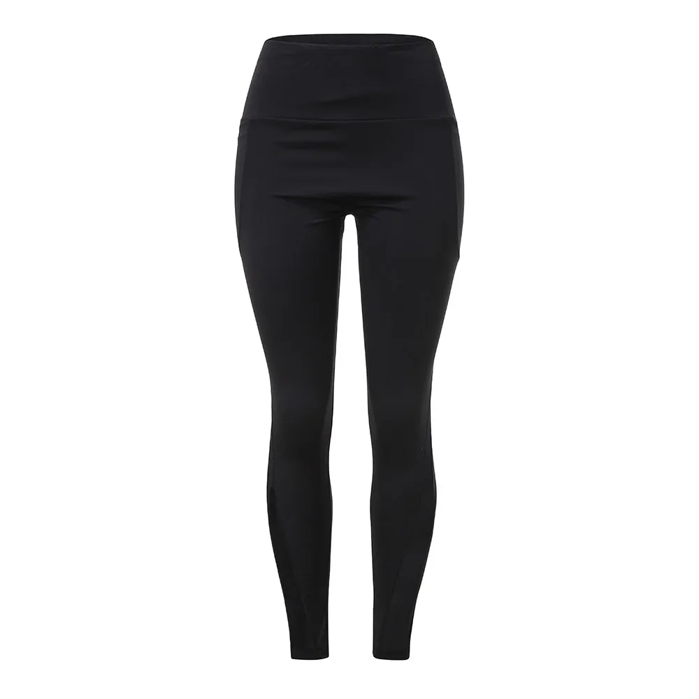 Leggins Mujer 2019Top женские леггинсы с карманами для занятий фитнесом спортом в тренажерном зале Беговые Спортивные штаны