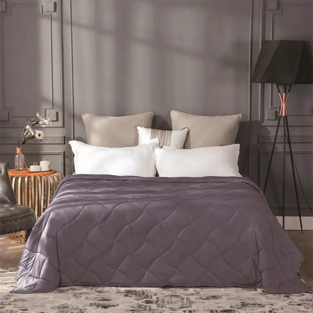 

Soft Cotton Weighted Blanket Comfortable Gravity Blanket For Autism Anxiety Human Arc Decompression Blanket Dropshipping