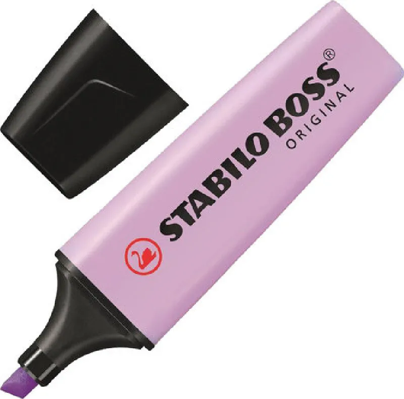 Текстовыделитель STABILO &quotBoss Pastel" ЛАВАНДОВЫЙ линия 2-5 мм 70/155 |