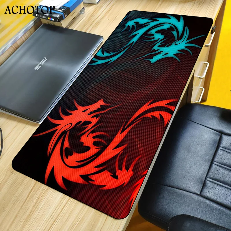 

Red Dragon Large Gaming Mouse Pad 30*80CM Lock Edge Mousepad Speed/Control Version Mouse Mat For Dota 2 CS GO