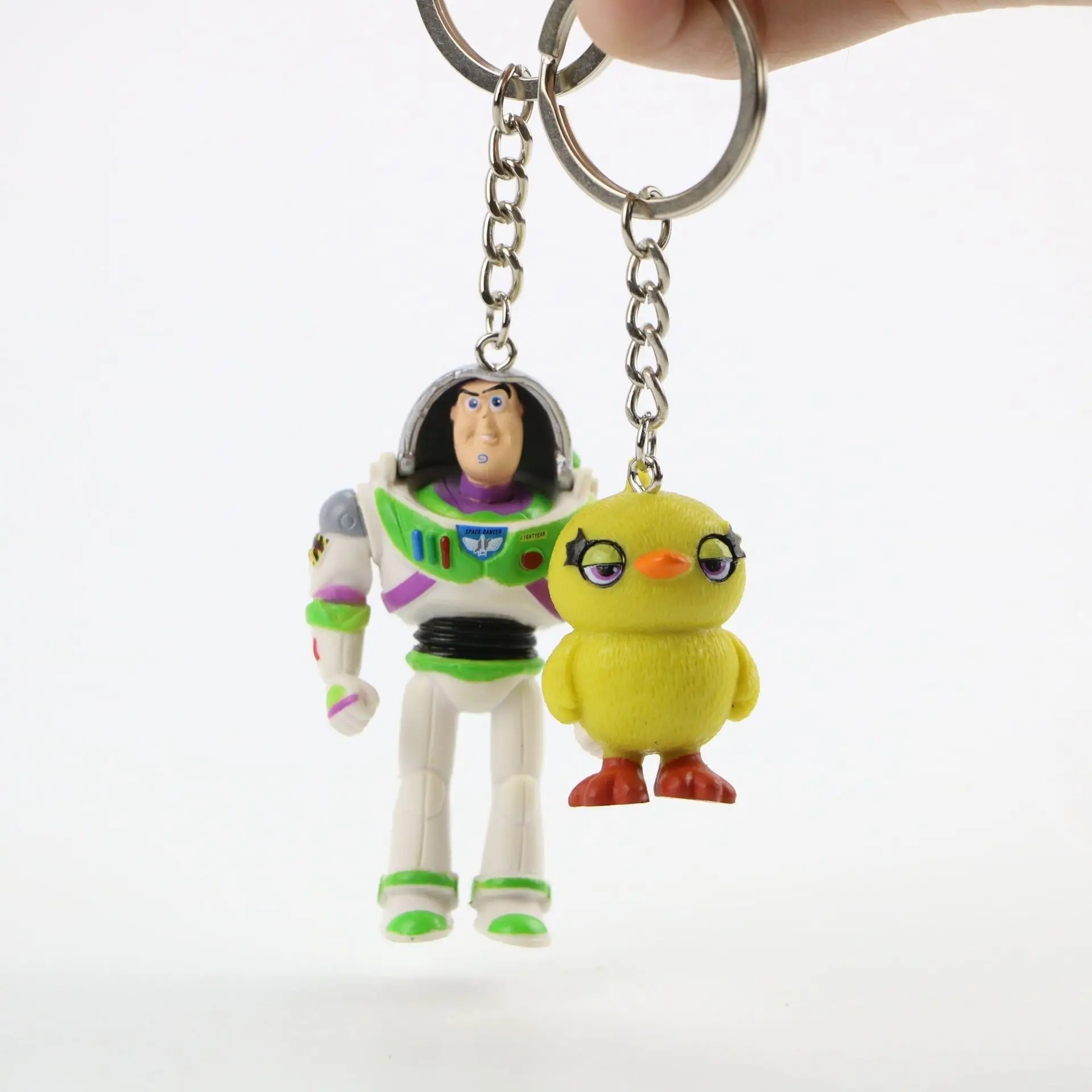 7 шт. аниме История игрушек 4 брелок подвесные аксессуары для сумок Forky Buzz Bunny Ducky кольцо для ключей с игрушкой кукла Дети День рождения подарок на Хэллоуин