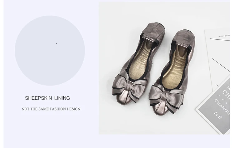 Donna-in/ Для женщин балетки на плоской подошве, из натуральной кожи, круглый носок с бантом мягкие женские туфли, удобные Повседневное обувь без шнуровки