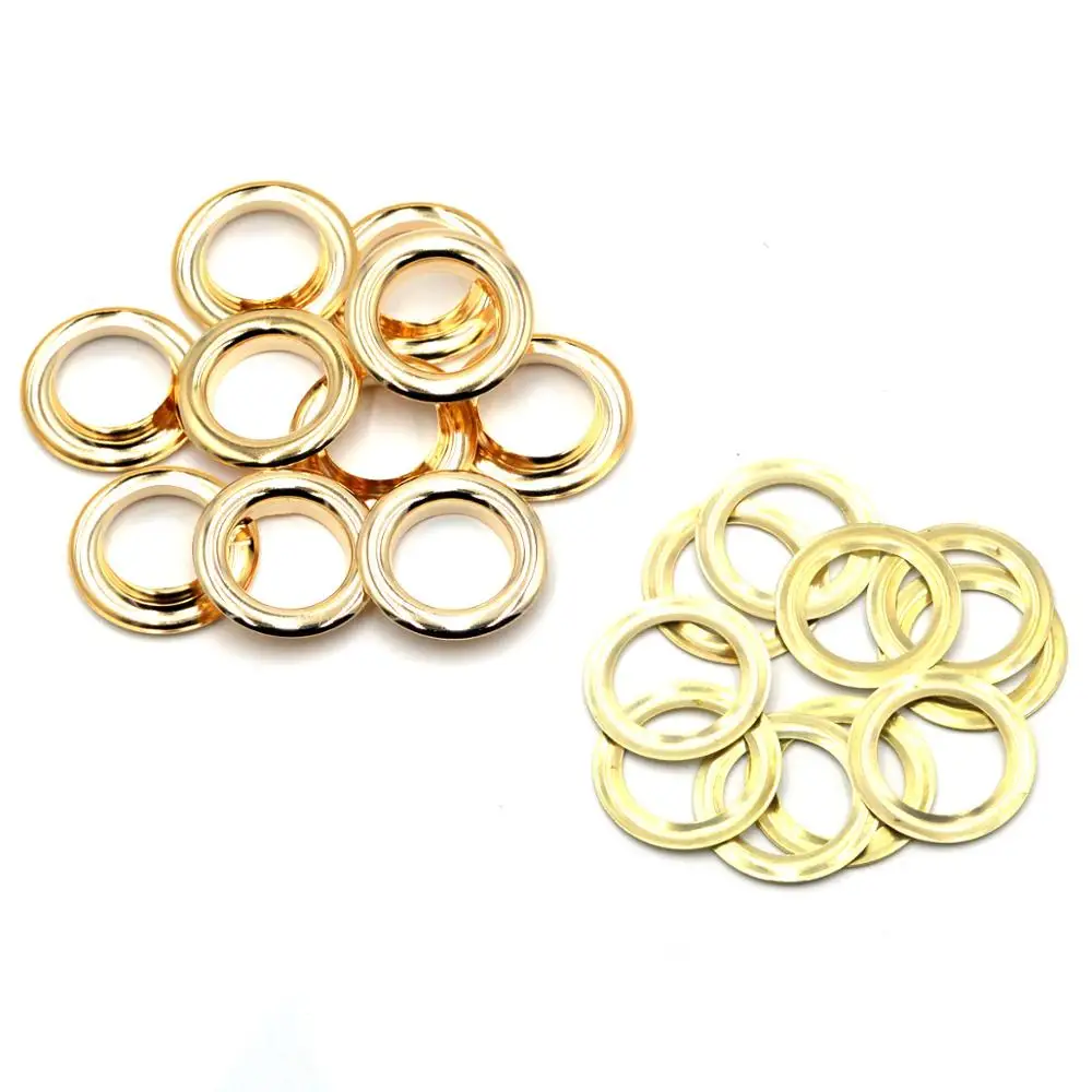 Pure brass material big size grommet eyelet 10sets 20mm with washer fit leather DIY craft shoes belt cap KALASO