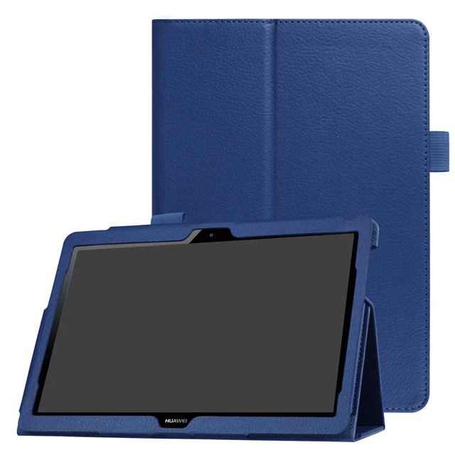 Чехол для huawei MediaPad T3 10 AGS-L09/W09/L03 Honor Play Pad 2 T3 9,6 планшет Funda подставка из искусственной кожи чехол для huawei T3 10 чехол - Цвет: Dark Blue