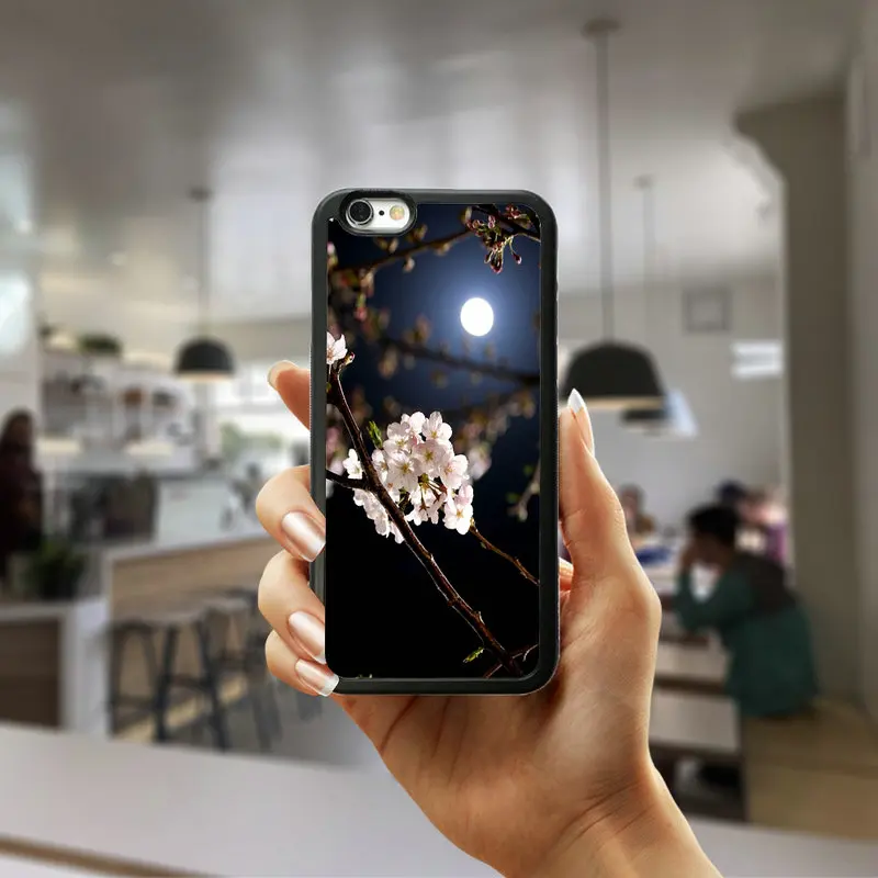 Picture 12 Жесткий ПК чехол для iphone 8 7 6 6S Plus X XR XS Max 5s 5 SE 4 4s Супермен чехол для сотового телефона Стрекоза на полной луне парк - Цвет: Picture 12