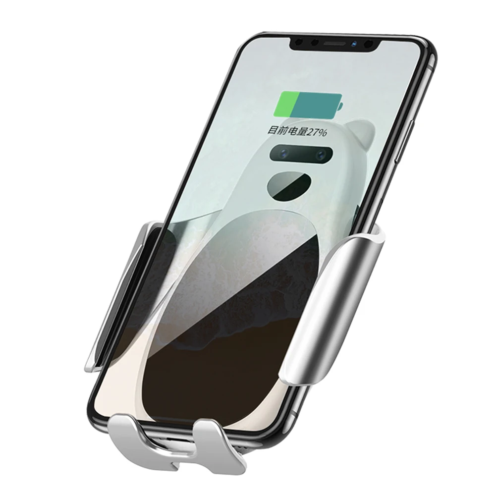 

C0 Infrared Automatic Induction Car Wireless Charger 15 Watt Quick Charging Vehicle-Mounted Holder For Iphone Xs Samsung S10