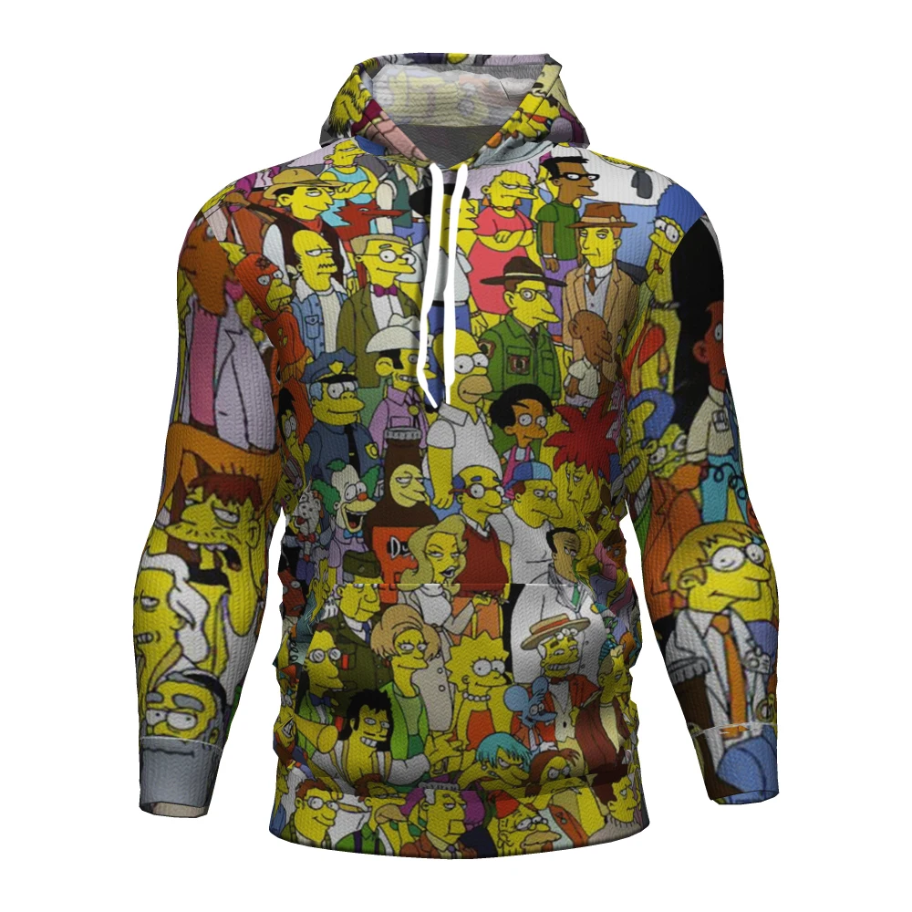 Толстовка с 3D-принтом Симпсоны Гомера Барт Симпсон домашняя одежда толстовка